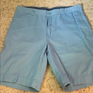 Light Blue Flat Front Shorts